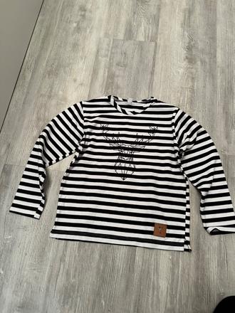 Tričko pásikavé dlhy rukáv, 110