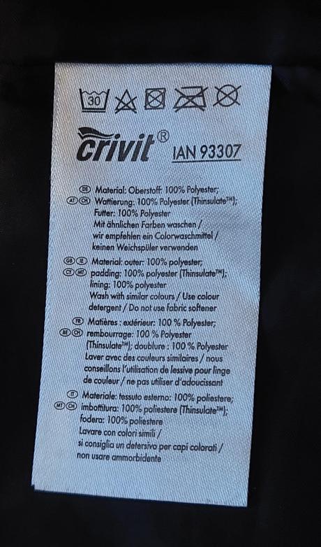Lyžiarska bunda vetrovka, crivit,38