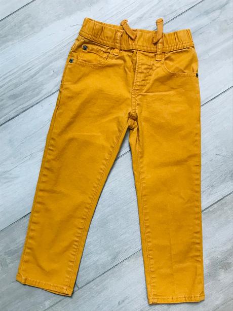 Perfektné okrové slim nohavice od gap, gap,104