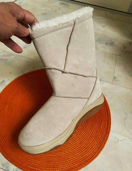 Teplé kožené čižmy walkmaxx, 39