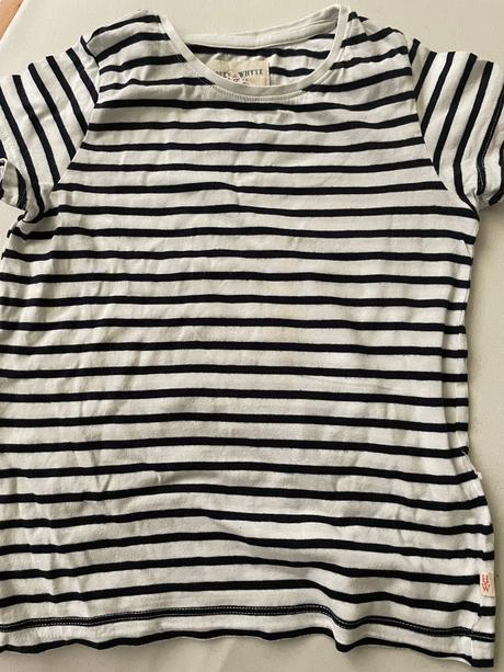 Tričko pasik h&w 4-5 rokov, lindex,110