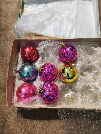 Retro vianočné gule, 