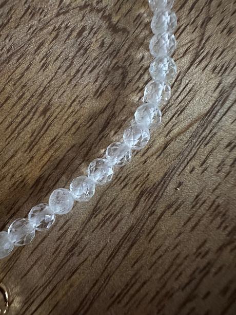 Náramok krištáľ so srdiečkom,