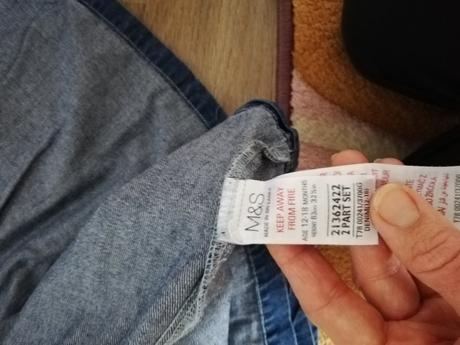 Riflove šaty m&s, marks & spencer,86