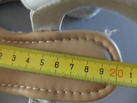 Strieborné sandále 32, 32