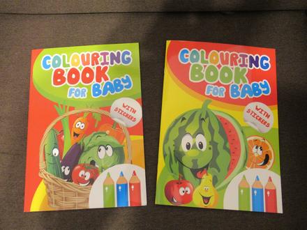 Vymaľovanky - zelenina, ovocie,