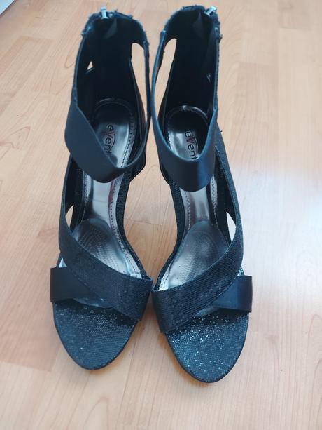 Spoločenské topánky-otvorená špička, 39