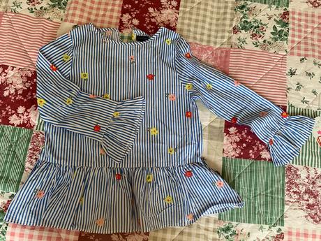 Krasna vzdusna tunika, tchibo,140