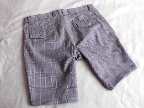 Chino sivý vzor   36, h&m,l