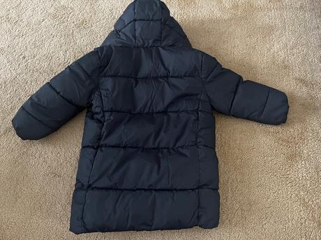 Detská zimná bunda/ dlhá, mango,116