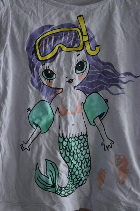 Tričko morská panna 98/104, h&m,98