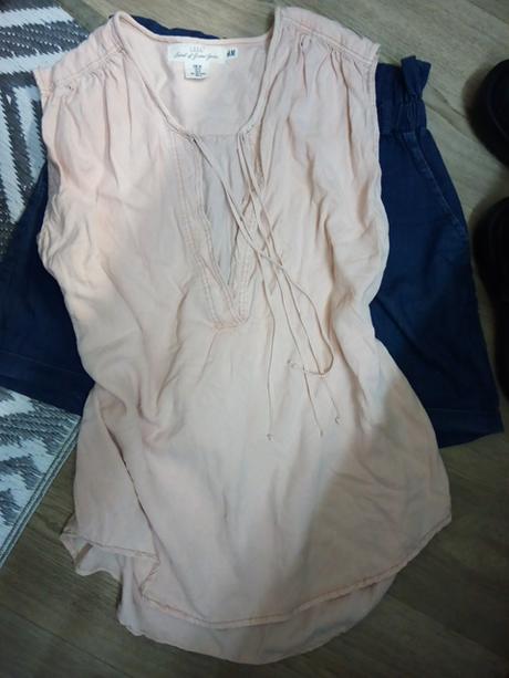 Parádna dlhšia blúzka z lyocelu s/m, h&m,m