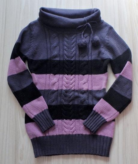 Rolákový pletený predĺžený pulóver zn.saps,v.s/m/l, m