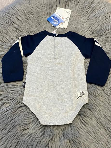 Chlapčenské body mickey mouse (3-6 mes.), original marines,68