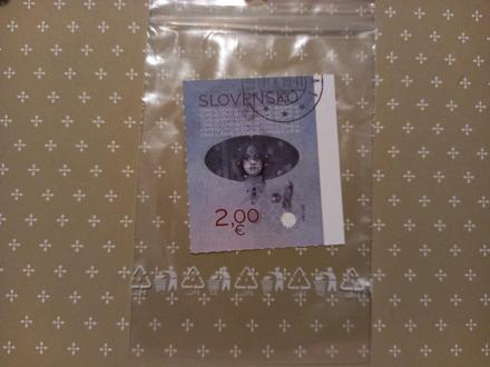 Poštová známka covid opečiatkovaná, 