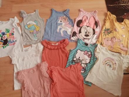 Krásne letné tričká 110/116, h&m,110