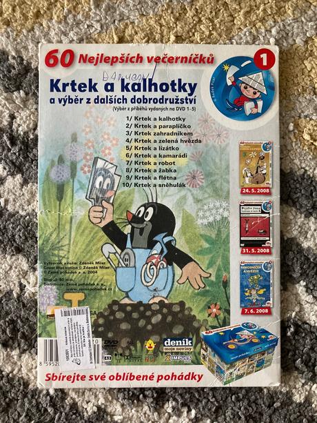 Dvd krtkova dobrodružství 6ks, 