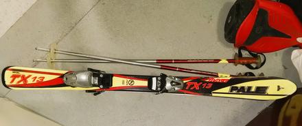 Detské lyže a paličky, 110-119 cm