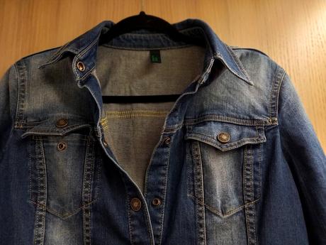Jeansova bunda, benetton,l