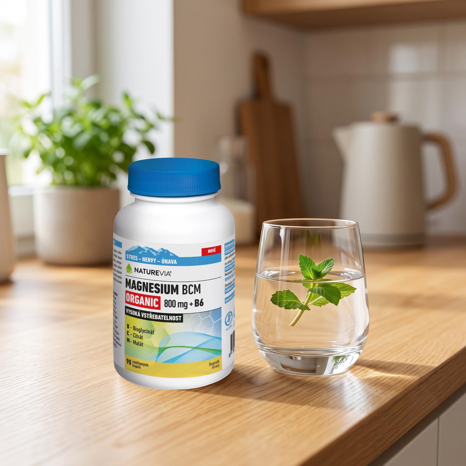Naturevia Magnesium BCM Organic 800 mg + B6 (90 kapsúl) Naturevia Magnesium BCM Organic 800 mg + B6 (90 kapsúl)