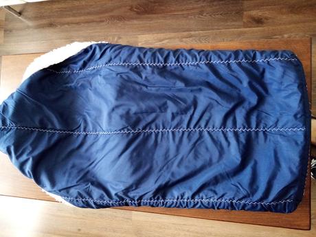 Retro fusak do kočíka - granát blue, 