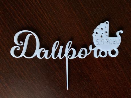 Personalizovaný zápich na tortu, 