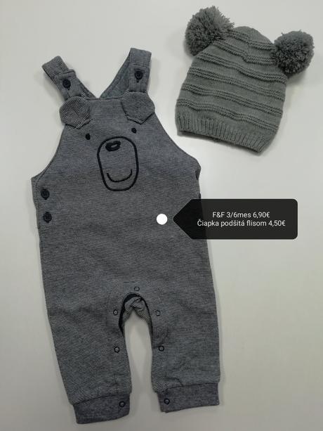 Tepláky na traky macko, f&f,68