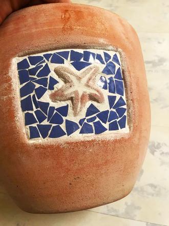 Terakotový záhradný kvetináč,