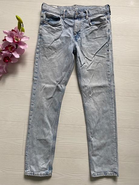H&m - bledé džínsy, h&m,32