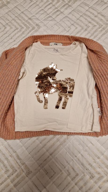 Súprava tričko + svetrík, c&a,104