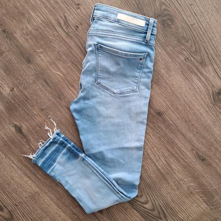 Elastické skinny rifle s/m, tommy hilfiger,s