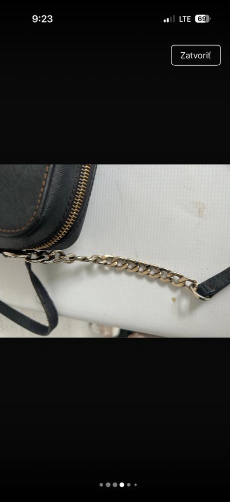 Cierna kozena michael kors kabelka crossby koza, michael kors