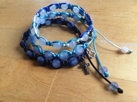 Ruženec desiatok - náramok, 