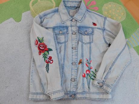 Vyšívaná riflová bunda next, next,158