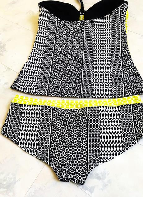 Luxusné tankini s kosticami na boku, marks & spencer,l