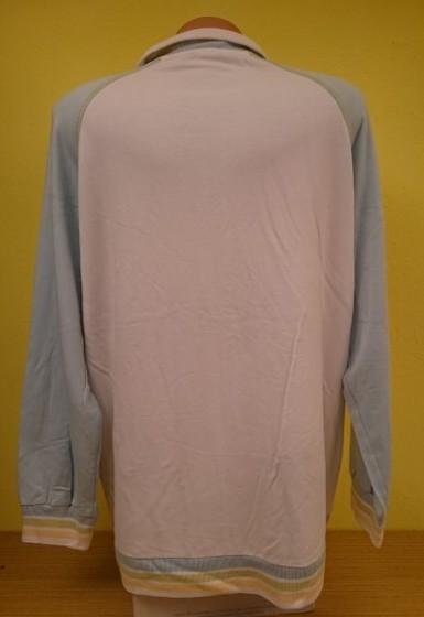 Tenšia dámska mikina na zips, biela, xxl