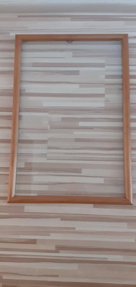 Drevený rám so sklom na fotku / obraz, 