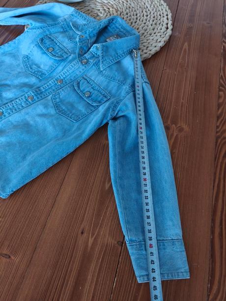 Riflová košela denim 116, denim,116