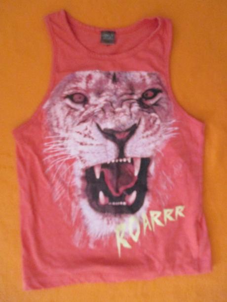 Letne tielko tmavoruzovej farby, 152/158, 128