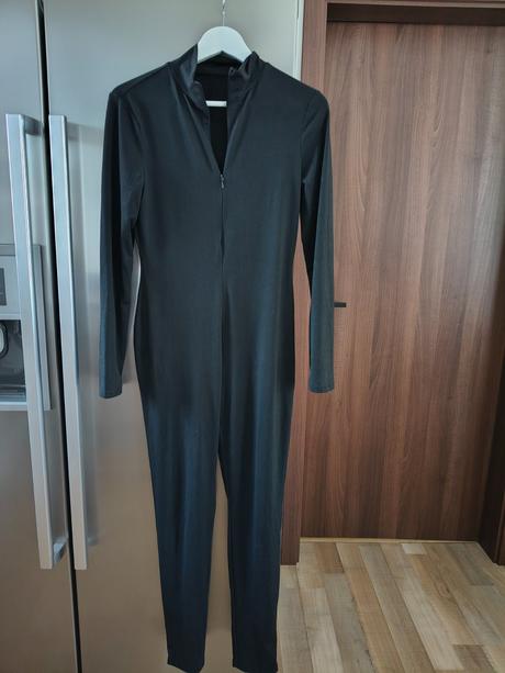 Príjemný mäkký elastický dlhý overal na zips m-l, m