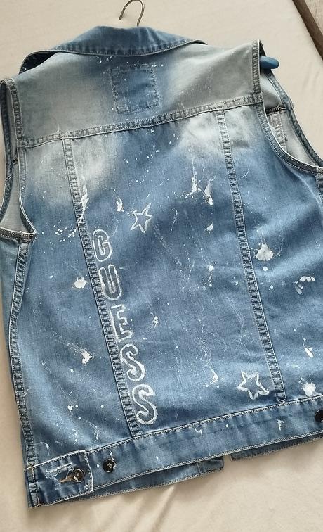 Dámska riflova vesta, l