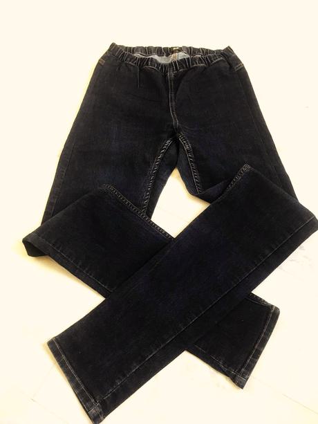 Džínsové jeggíny s vysokým pásom, h&m,l