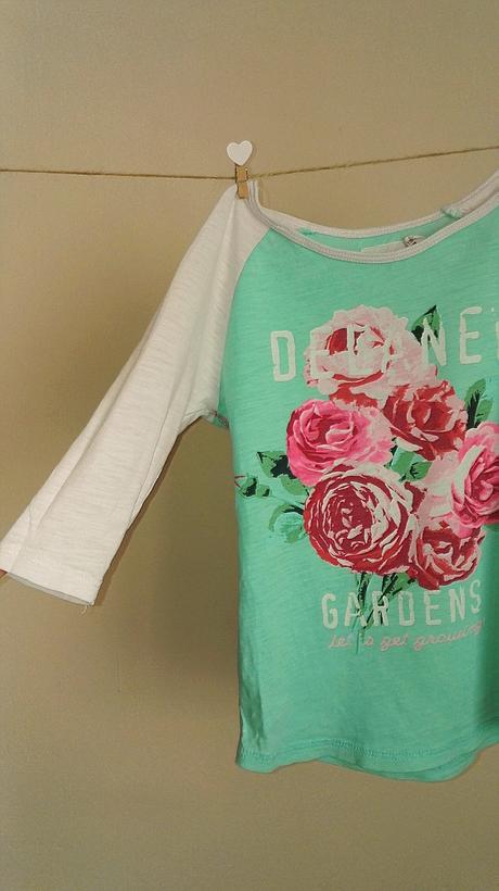 Kvetovane tricko, h&m,110