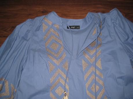 Bavlnené šaty s výšivkou, f&f,40
