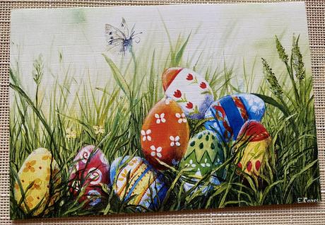 Pohľadnice s obálkou - veľká noc, 