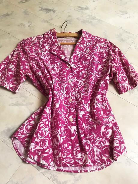 Kvetovaná košeľová blúzka, m