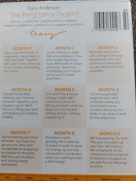 Dvd tracy anderson the pregnancy project, 