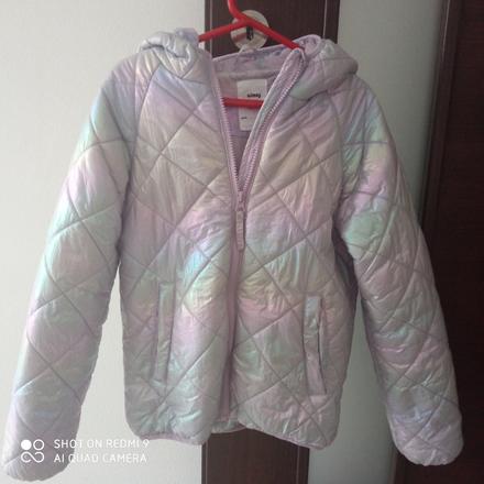 Metalická prechodná bunda, sinsay,140