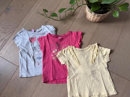 3 pack letné trička, 86–98