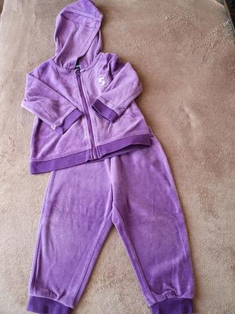 Zamatová tepláková súprava č.74/80, lupilu,74